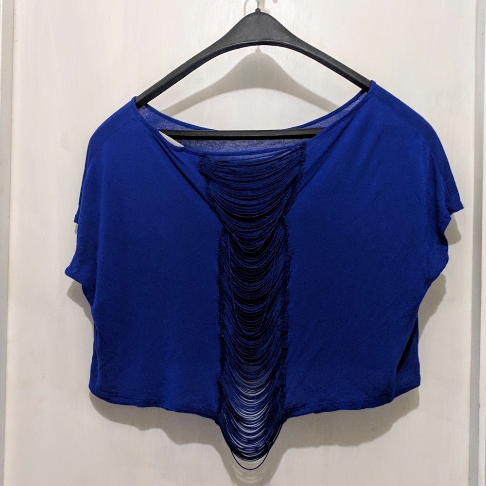 LUSH Crop Top Royal Blue 👑🦄! S - Picture 3 of 3